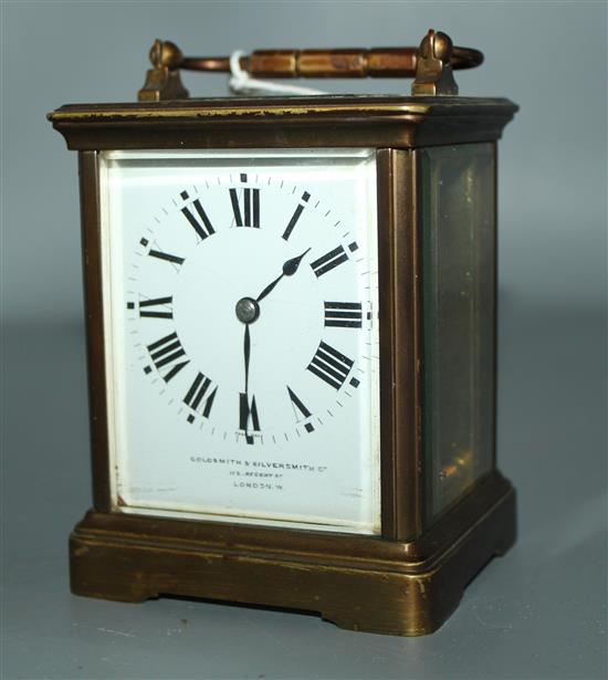 Brass carriage clock